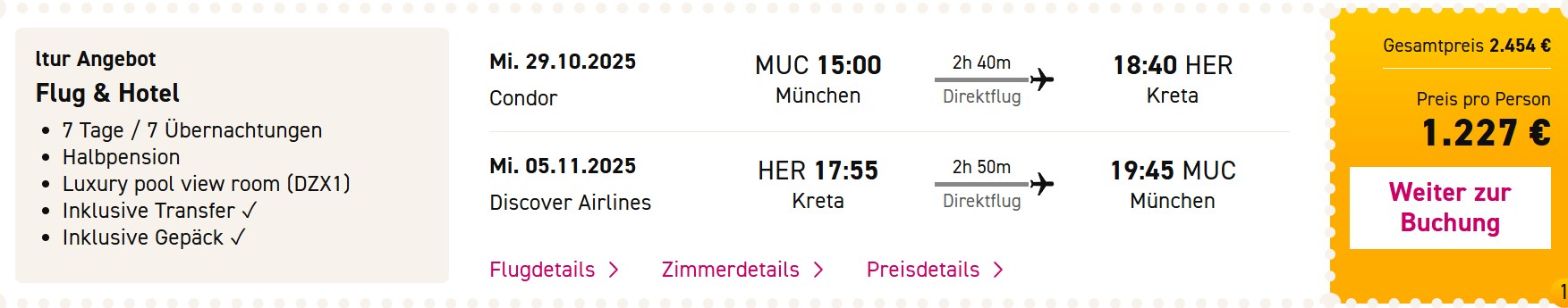 Kreta Pauschalangebot