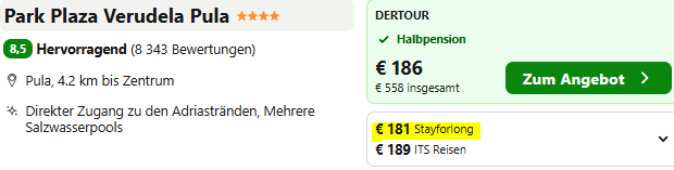 Kroatien Hotelangebot