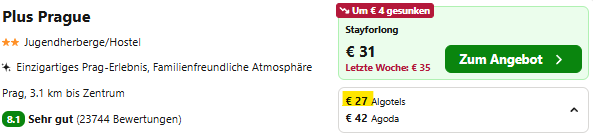 Prag Hotel Angebot