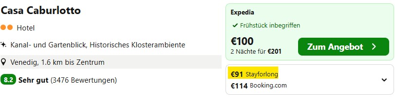 Venedig Hotelangebot