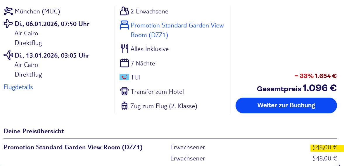 Ägypten Pauschalreise Angebot