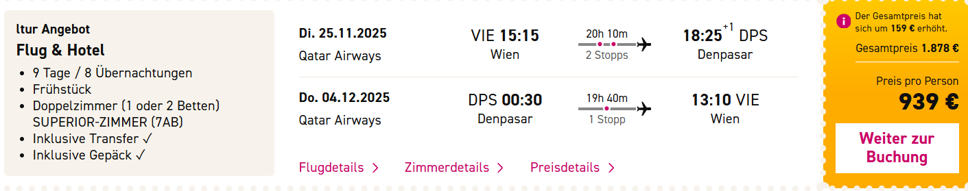 Bali Reise Angebot