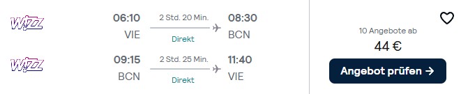 Barcelona Flug Schnäppchen