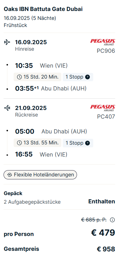 Dubai Reise Angebot