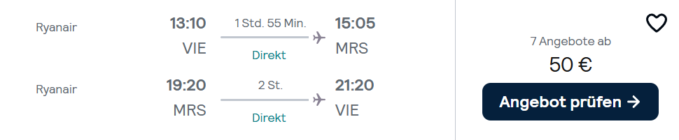 Frankreich Flug Angebot