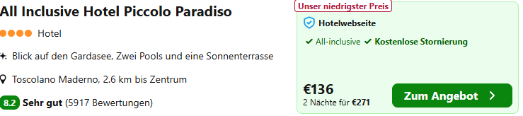 Gardasee Hotel Angebot