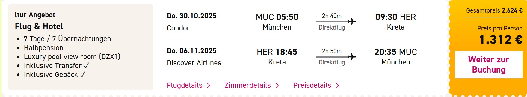 Kreta Pauschalangebot