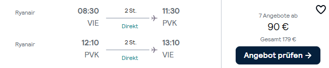 Lefkada Flug Angebot