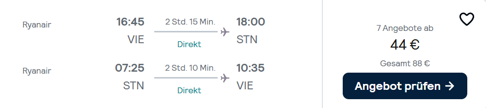 London Flug Angebot