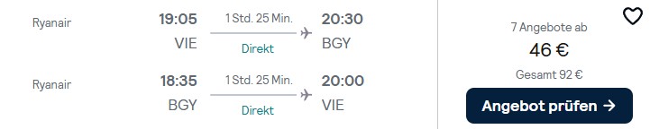 Mailand Flug