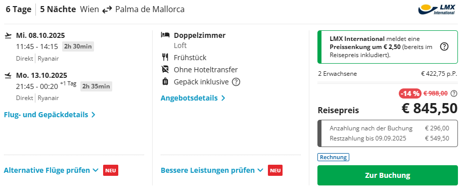 Mallorca Reise Angebot