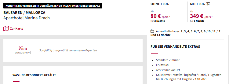 Mallorca Pauschalangebot