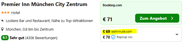 München Hotelangebot