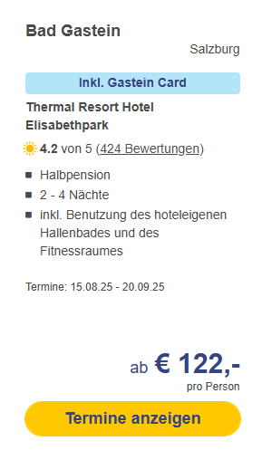Österreich Hotel Angebot