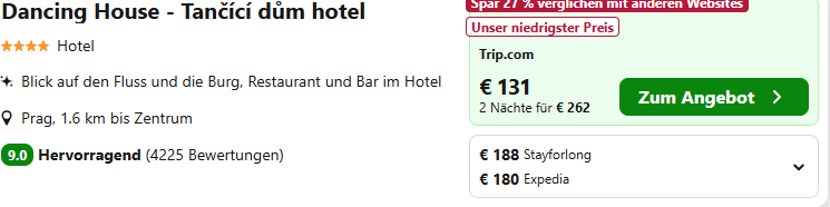 Prag Hotel Angebot