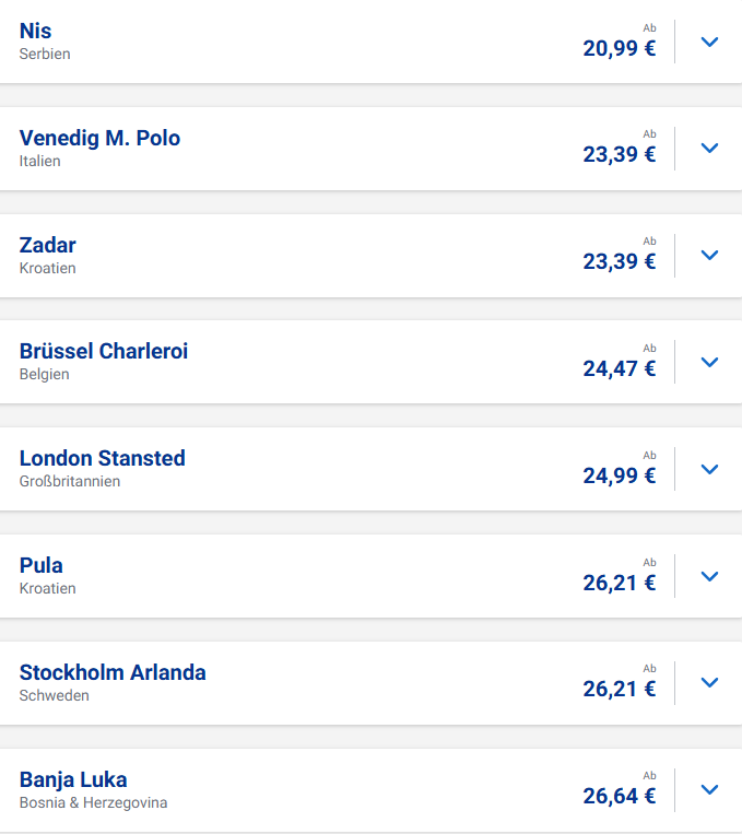 Ryanair Blitzverkauf