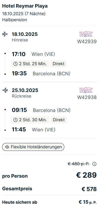 Spanien Reise Angebot