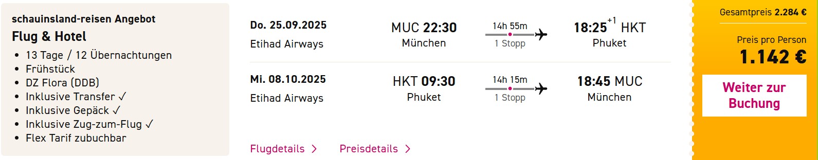 Thailand Pauschalangebot