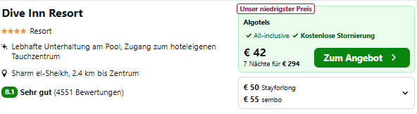 Ägypten Reise Angebot