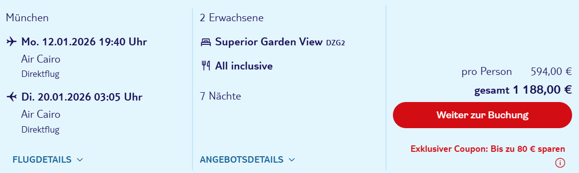 Ägypten Reise Angebot