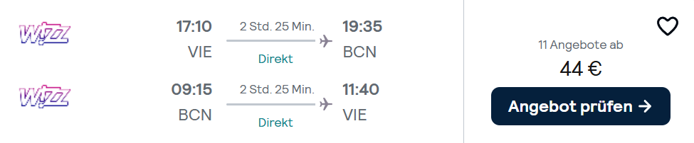 Barcelona Flug Angebot