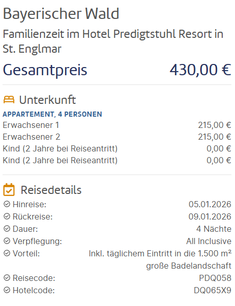 Bayern Hotel Angebot
