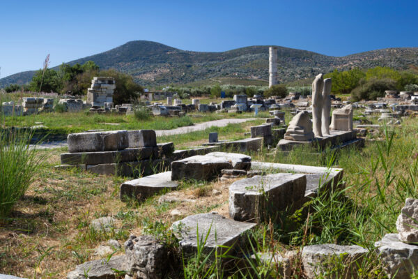 griechenland samos tempel der hera ruinen