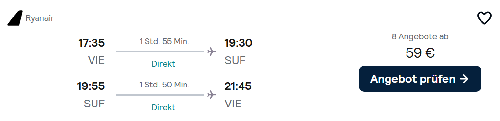 Italien Flug Angebot