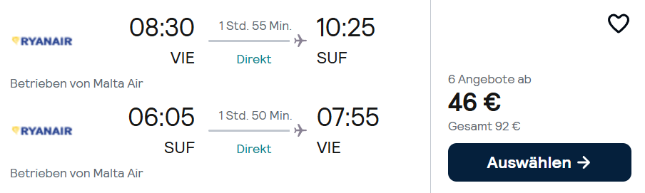 Italien Flug Angebot