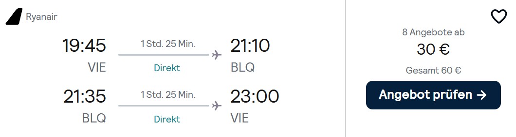 Italien Flug