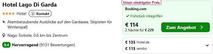Italien-Hotel-Schnäppchen