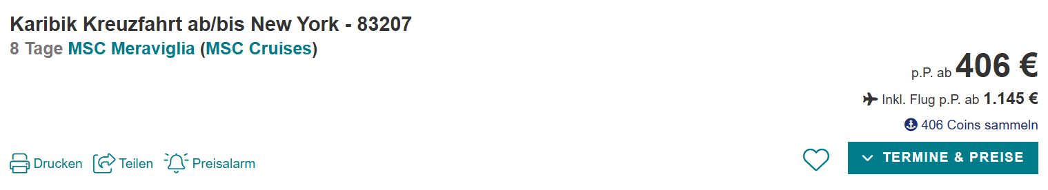 Karibik Kreuzfahrt Angebot