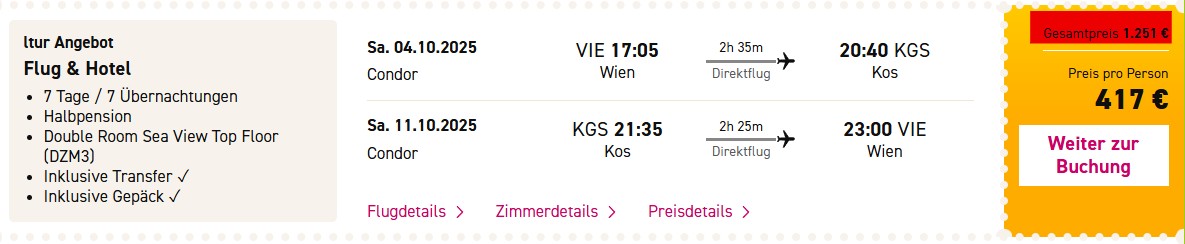 Kos Familienurlaub Pauschalangebot