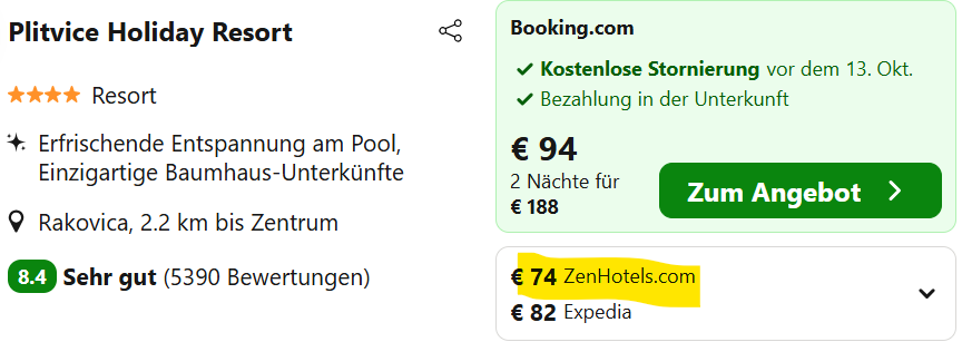 Kroatien Hotel Angebot