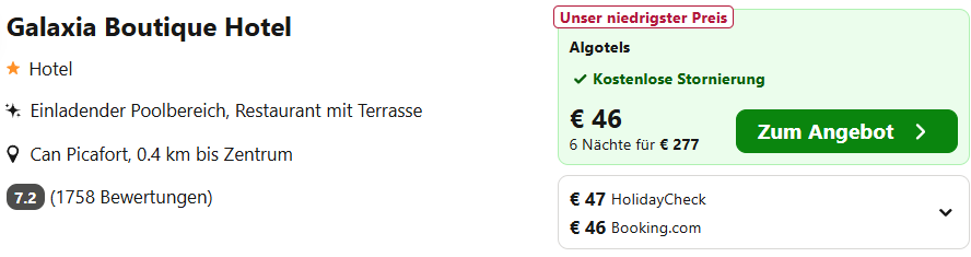 Mallorca Hotel Angebot