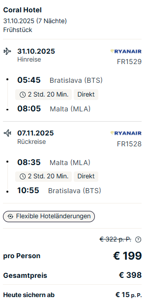 Malta Reise Angebot