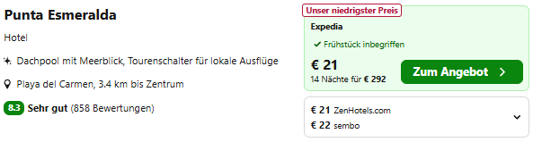 Mexiko Hotel Angebot
