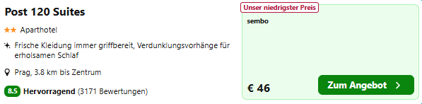 Prag Hotel Angebot
