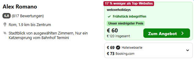 Rom Kombi Angebot