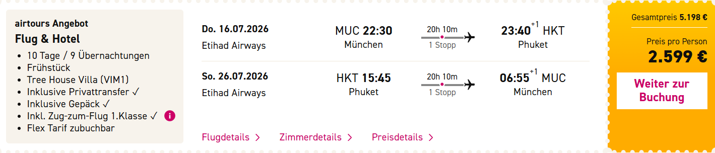 Thailand Reise Angebot