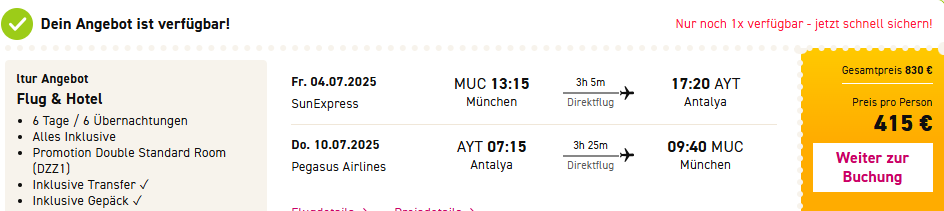 Türkei Pauschalangebot