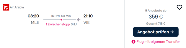Wien Flug Angebot