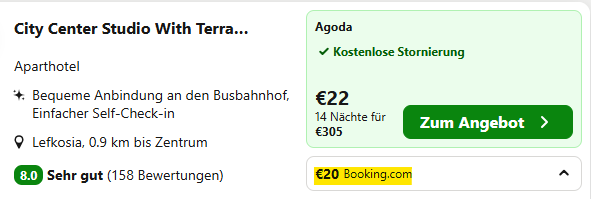 zypern apartment angebot