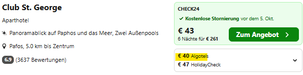 Zypern Hotel Angebot