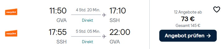 Ägypten flug