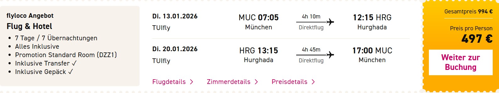 Ägypten Pauschalangebot