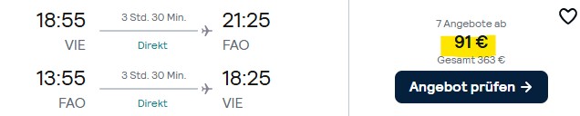 Algarve Flug