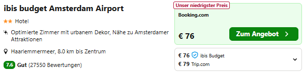 Amsterdam Hotel Angebot