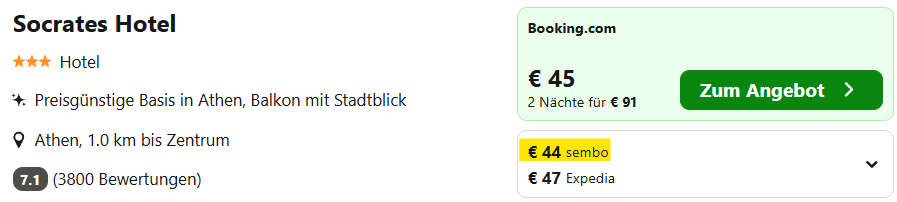 Athen Hotel Angebot
