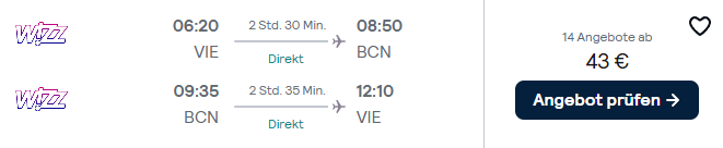 Barcelona Flug Angebot